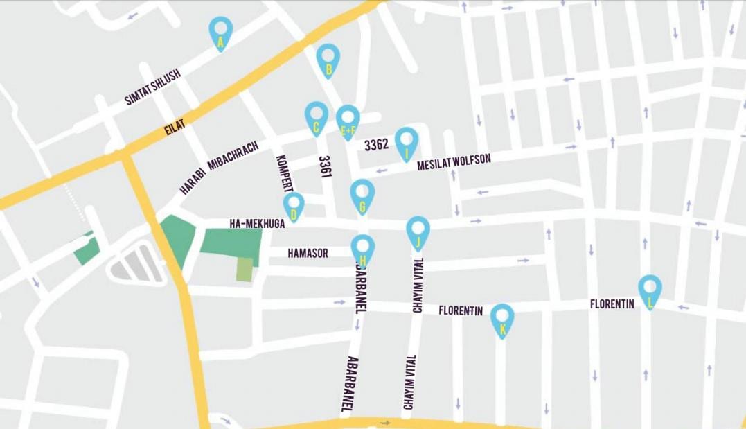 harta e florentin Tel Aviv