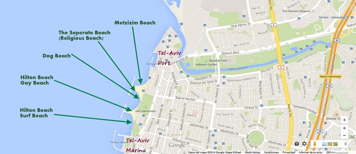 harta e namal Tel Aviv