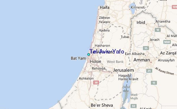 harta e Tel Aviv yafo