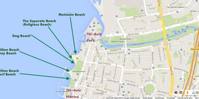 Harta e namal Tel Aviv