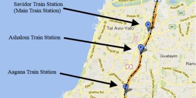Harta e sherut hartë Tel Aviv