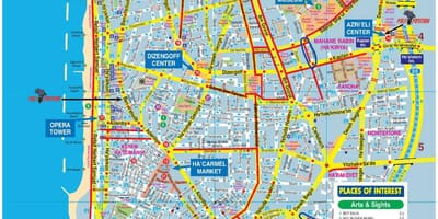 Harta e Tel Aviv biçikletë