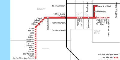 Tel Aviv metro hartë